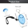 Othmro 3 Pack 130DB Personal Alarm with LED Lights, Emergency Safety Alarm for Women, Men, Children, Elderly, Light Blue view 2
