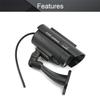Othmro Fake Security Camera Plastic Dummy Camera CCTV Solar Powered Surveillance System for Home Outdoor Indoor Protect Your Homes,Retail Shops and Business Black 2Pcs view 3