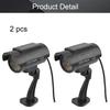 Othmro Fake Security Camera Plastic Dummy Camera CCTV Solar Powered Surveillance System for Home Outdoor Indoor Protect Your Homes,Retail Shops and Business Black 2Pcs view 4