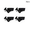Othmro Fake Security Camera Plastic Dummy Camera CCTV Solar Powered Surveillance System for Home Outdoor Indoor Protect Your Homes,Retail Shops and Business Black 4Pcs view 2