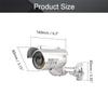Othmro Fake Security Camera Plastic Dummy Camera CCTV Solar Powered Surveillance System for Home Outdoor Indoor Protect Your Homes,Retail Shops and Business Silver 1Pcs view 2