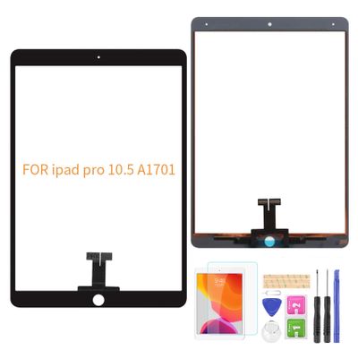 A-MIND For IPad Pro 10.5 Touch Screen Digitizer Glass ReplacementLCD Not included Touch Panel Repair Parts Kit,With Free Screen Protector+Tools(Black)