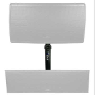 Rockville GASPOLE-B M20 Threaded Air Assist Subwoofer-Speaker Pole Mount Stand, 33.5"-55" Adjustable Height, 140 Lb Capacity, 35mm Diameter, for DJs, Live Events, and Studios
