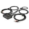 StarTech.com 2 Port HDMI KVM Switch - 4K 60Hz - Compact Dual Port UHD/Ultra HD USB Desktop KVM Switch w/Integrated 4ft Cables & Audio - Bus Powered & Remote Switching - MacBook ThinkPad (SV211HDUA4K) view 1