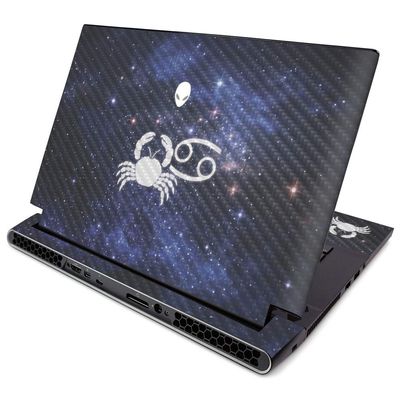 MightySkins Carbon Fiber Skin for Alienware M15 R2 (2019) - Cancer | Protective, Durable Textured Carbon Fiber Finish | Easy to Apply, Remove, and Change Styles | Made in The USA