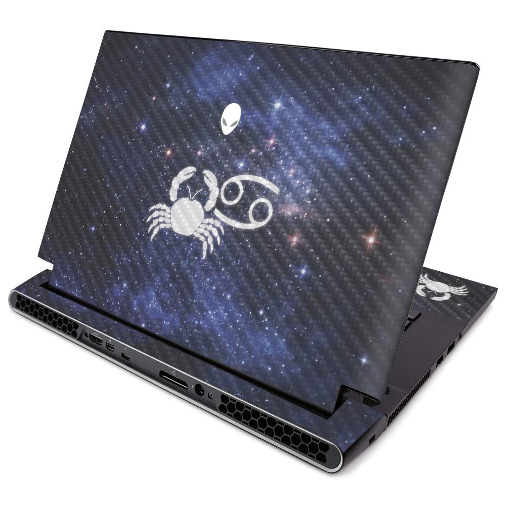 MightySkins Carbon Fiber Skin for Alienware M15 R2 (2019) - Cancer | Protective, Durable Textured Carbon Fiber Finish | Easy to Apply, Remove, and Change Styles | Made in The USA