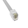 CableLeader 14ft RJ-11 6P4C Modular Phone Cable - Gold-Plated Telephone Cord for Landline Phone, Modem & Fax, Straight Wiring view 2