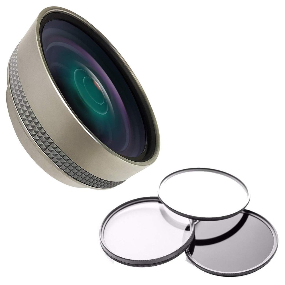 0.45x High Definition Super Wide Angle Lens w/Macro for Canon Powershot G11 (Includes Necessary Lens Adapter) + 58mm 3 Piece Filter Kit