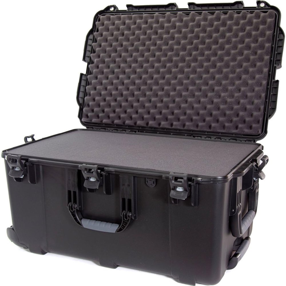 Nanuk 965-1001 965 Waterproof Hard Case with Wheels and Foam Insert - Black