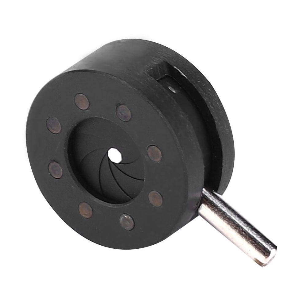 Adjustable Aperture Diaphragm 1.5-25mm Microscope Adapter Aperture Adjustable Lens Diaphragm Optical Diaphragm for Laboratory Microscope (SK6)