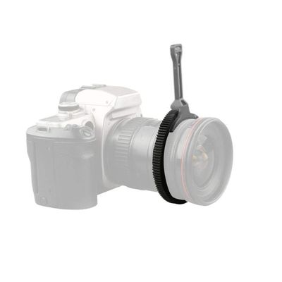 Serounder Adjustable Follow Focus Ring for 46mm-110mm Lens, Zoom Follow Focus Focusing Handle Lever with Gear Belt Ring Follow Focus (Gray)