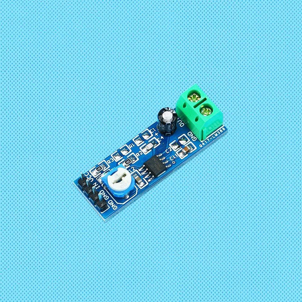 5PCS LM386 20 Multiplier Gain Audio Power Amplifier Module Adjustable Resistance