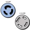 NEMA L6-20P to L14-20R Plug Adapter - 3 Foot, 20A/250V, 12 AWG - Iron Box # IBX-5172-03 (3 ft) view 2