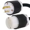NEMA L6-20P to L14-20R Plug Adapter - 100 Foot, 20A/250V, 10 AWG - Iron Box # IBX-5172-100 (100 ft) view 1