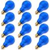 Specialty/Decorative 40A19/TB, 40 Watt, 130 Volt, A19, Medium Base, Transparent Blue Light Bulb (12 Pack) view 2