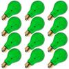 Specialty/Decorative 40A19/TG, 40 Watt, 130 Volt, A19, Medium Base, Transparent Green Light Bulb (12 Pack) view 2