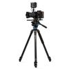 Benro A373F Aluminum Single-Tube Video Tripod Kit with S6 PRO Fluid Head, 75 mm Bowl, Flip-Lock Legs, 13.2 lb Load Capacity, Low-Angle Setup (A373FBS6PRO) view 4