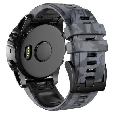 ANCOOL Compatible with Garmin Fenix 6/7 Bands,22MM Soft Watchbands Replacement for Fenix 7 Pro/Fenix 8 47mm/Fenix 5/Fenix 6 Pro/Fenix 5 Plus/Quatix 6/Approach S62,Camouflage Grey