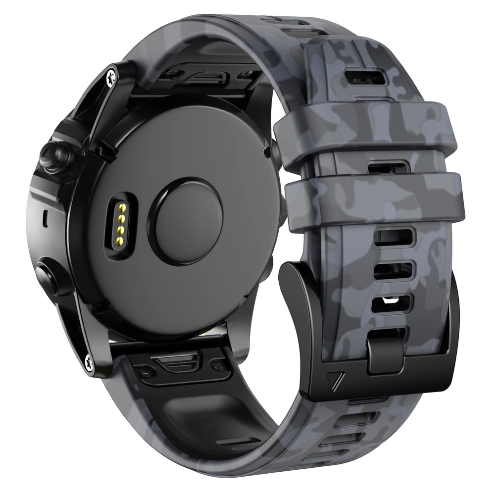 ANCOOL Compatible with Garmin Fenix 6/7 Bands,22MM Soft Watchbands Replacement for Fenix 7 Pro/Fenix 8 47mm/Fenix 5/Fenix 6 Pro/Fenix 5 Plus/Quatix 6/Approach S62,Camouflage Grey