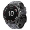 ANCOOL Compatible with Garmin Fenix 6/7 Bands,22MM Soft Watchbands Replacement for Fenix 7 Pro/Fenix 8 47mm/Fenix 5/Fenix 6 Pro/Fenix 5 Plus/Quatix 6/Approach S62,Camouflage Grey view 4