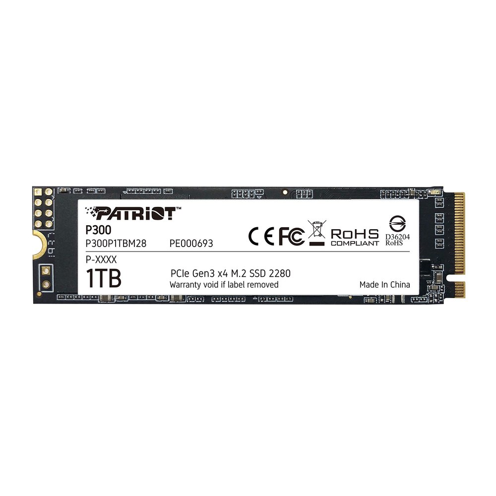 Patriot P300 M.2 PCIe Gen 3 x4 1TB Low-Power Consumption SSD