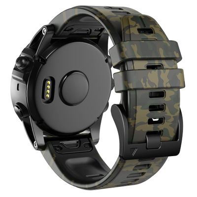 ANCOOL Compatible with Garmin Fenix 6/7 Bands,22MM Soft Watchbands Replacement for Fenix 7 Pro/Fenix 8 47mm/Fenix 5/Fenix 6 Pro/Fenix 5 Plus/Quatix 6/Approach S62,Camouflage Green