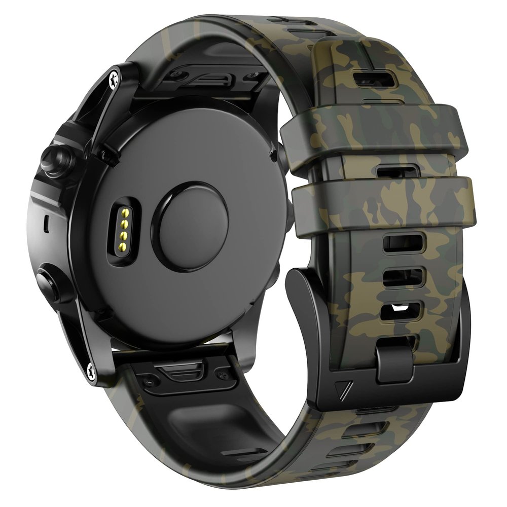 ANCOOL Compatible with Garmin Fenix 6/7 Bands,22MM Soft Watchbands Replacement for Fenix 7 Pro/Fenix 8 47mm/Fenix 5/Fenix 6 Pro/Fenix 5 Plus/Quatix 6/Approach S62,Camouflage Green