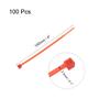 uxcell Cable Zip Ties Nylon Cable Wire Ties 4 Inch Self-Locking Nylon Tie Wraps Red 100pcs view 2