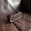 Funper Handmade Genuine Real Leather Half Camera Case Bag Cover for Pentax ME Super Dark Brown view 2