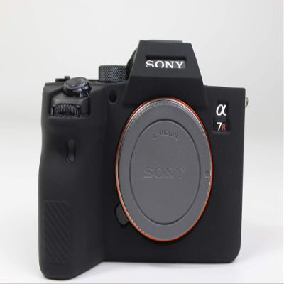 A7R IV Case, BolinUS Fullbody Ultra-Thin Lightweight Rubber Soft Silicone Housing Case Bag Cover for Sony Alpha A7R IV (Black)