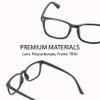 Noel Oscar Blue Light Blocking Glasses for Computer Use, Anti Eyestrain UV Filter Lens, Lightweight Eyeglasses (Men/Women) (Matte Black) view 4