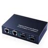 ipolex Gigabit SFP to RJ45 Fiber to Ethernet Media Converter, Dual 10/100/1000Mbps RJ45 Ports to 1000Base-SX/LX/EX SFP Slots, Support Gigabit SFP Modules, Without Transceiver view 1