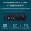 ipolex Gigabit SFP to RJ45 Fiber to Ethernet Media Converter, Dual 10/100/1000Mbps RJ45 Ports to 1000Base-SX/LX/EX SFP Slots, Support Gigabit SFP Modules, Without Transceiver view 3