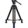 Benro A673TM Dual Stage Aluminium Video Tripod S8PRO Head 75mm Bowl, 3-Leg Sections, Twist Lever-Lock, Heavy-Duty Support for Professional Video Production (A673TMBS8PRO) view 1