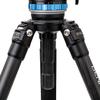 Benro Carbon-Fiber Video Tripod Kit with S8 PRO Fluid Head 75 mm Bowl, 3-Section Legs, 17.6 lb Payload (C373FBS8PRO) view 4