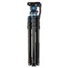 Benro Reverse-Folding Aluminum Travel Video Tripod Kit with S6PRO Flat-Base Head, Leveling Center Column & Monopod Convertible Supports up to 13.2 lb (A3883TS6PRO) view 2