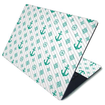 MightySkins Carbon Fiber Skin for Microsoft Surface Laptop 3 15" - Teal Designer | Protective, Durable Textured Carbon Fiber Finish | Easy to Apply, Remove, and Change Styles | Made in The USA
