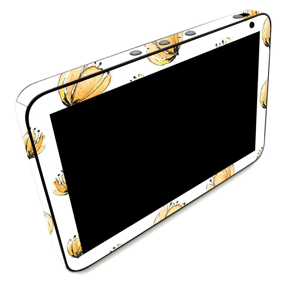 MightySkins Skin for Amazon Echo Show 8 (Gen 1) - Yellow Poppy | Protective Viny wrap | Easy to Apply and Change Style | Made in The USA