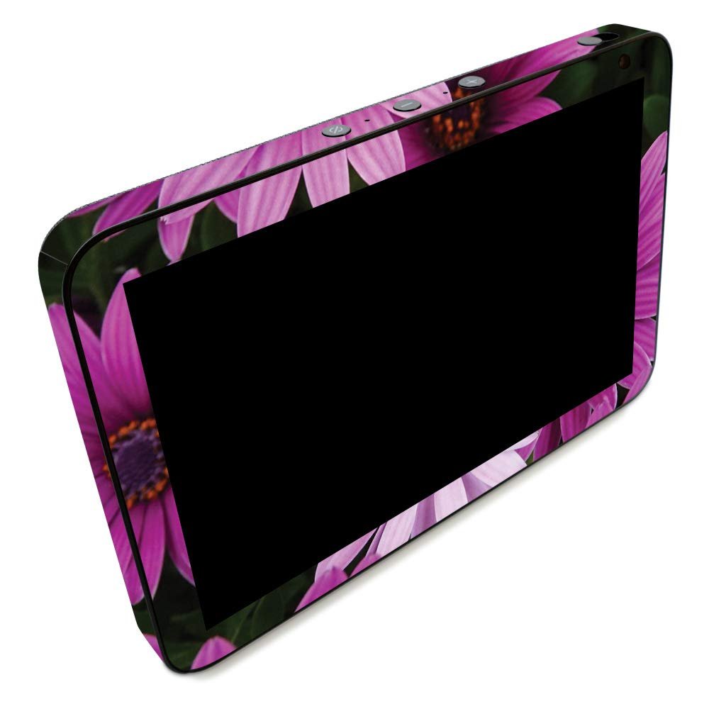 MightySkins Skin for Amazon Echo Show 8 (Gen 1) - Purple Flowers | Protective Viny wrap | Easy to Apply and Change Style | Made in The USA