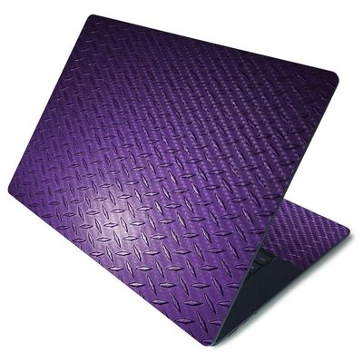 MightySkins Carbon Fiber Skin for Microsoft Surface Laptop 3 15" - Purple Diamond Plate | Protective, Durable Textured Carbon Fiber Finish | Easy to Apply, Remove, and Change Styles | Made in The USA