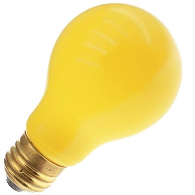 Industrial Performance Specialty 60A19/Y, 60 Watt, 130 Volt, A19, Medium Base, Cermaic Yellow Light Bulb (12 Pack)