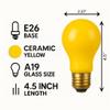 Industrial Performance Specialty 60A19/Y, 60 Watt, 130 Volt, A19, Medium Base, Cermaic Yellow Light Bulb (12 Pack) view 4