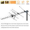 Five Star TV Antenna Indoor/Outdoor Yagi Satellite HD Antenna with up to 200 Mile Range - Attic or Roof Mount TV Antenna, Digital OTA Radio/FM Antenna for 4K 1080P with Mounting Pole view 3