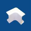 Kable Kontrol Wall Cord Cover Cable Raceways  Inside Elbow  0.75 Width  0.43 Height  1 Pc/Pack | Paintable White PVC | TV Wire Concealer | Plastic Wire Conduit view 1