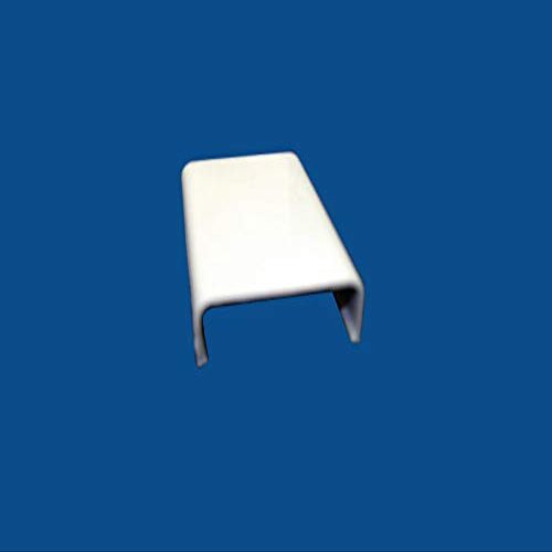 Kable Kontrol Wall Cord Cover Cable Raceways  Splice/Joint Cover  1.25 Width  0.43 Height  1 Pc/Pack | Paintable White PVC | TV Wire Concealer | Plastic Wire Conduit