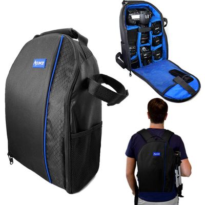 Acuvar Camera Backpack Bag for DSLR & Mirrorless Cameras Padded Camera Case with Customizable Dividers, Rain Cover, Laptop Storage, Fits Canon Nikon Sony Camera & Lenses