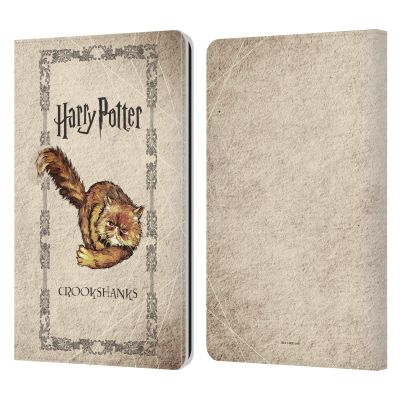 Head Case Designs Officially Licensed Harry Potter Crookshanks Cat Prisoner of Azkaban III Leather Wallet Case Compatible with Kindle Paperwhite 1/2 / 3