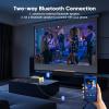 TMY 1080P Full HD Portable Mini Projector, Upgraded Bluetooth Movie Projector with Screen, Compatible with TV Stick Smartphone/HDMI/USB, Indoor & Outdoor Use view 3