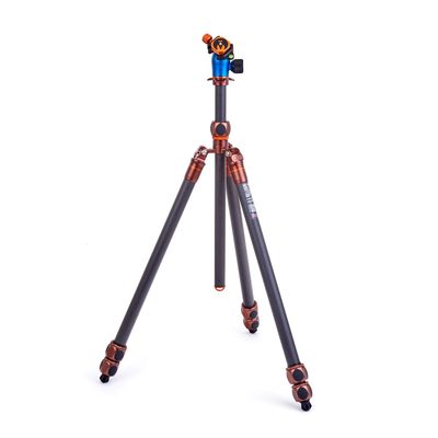 3 Legged Thing Pro Range 2.0 Winston 2.0 Kit Carbon Fibre Tripod System - Adjustable Camera Tripod with 3 Counterfold Detachable Legs for Monopod Conversion (IE-RG44-9V3D) (Bronze)