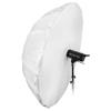 Fotodiox Pro 72in Parabolic Shoot-Through Umbrella Kit with Diffusion Cover - 16-Rib Translucent Photographic Umbrella view 1